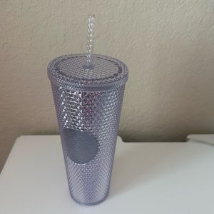 EUC Starbucks silver tumbler